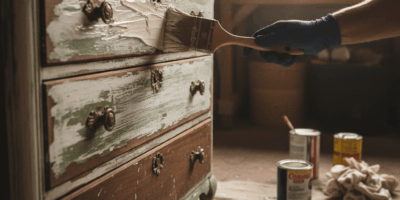 Paint stripper on wood furniture