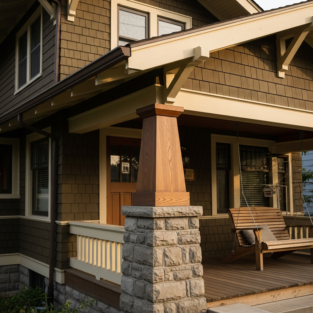 How can you tell a Craftsman house