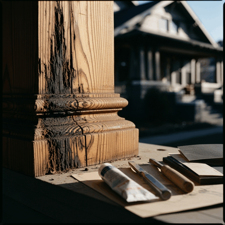 Craftsman Porch Column Rot How to Repair the Base Without Replacing It