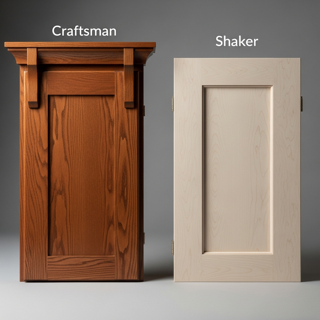 Craftsman vs Shaker Style — The Differences That Actually Matter