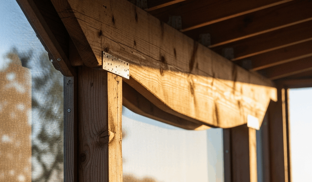 Craftsman Porch Beam Sagging Under Roof Load Fix