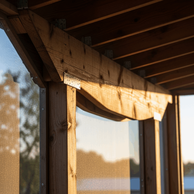 Craftsman Porch Beam Sagging Under Roof Load Fix
