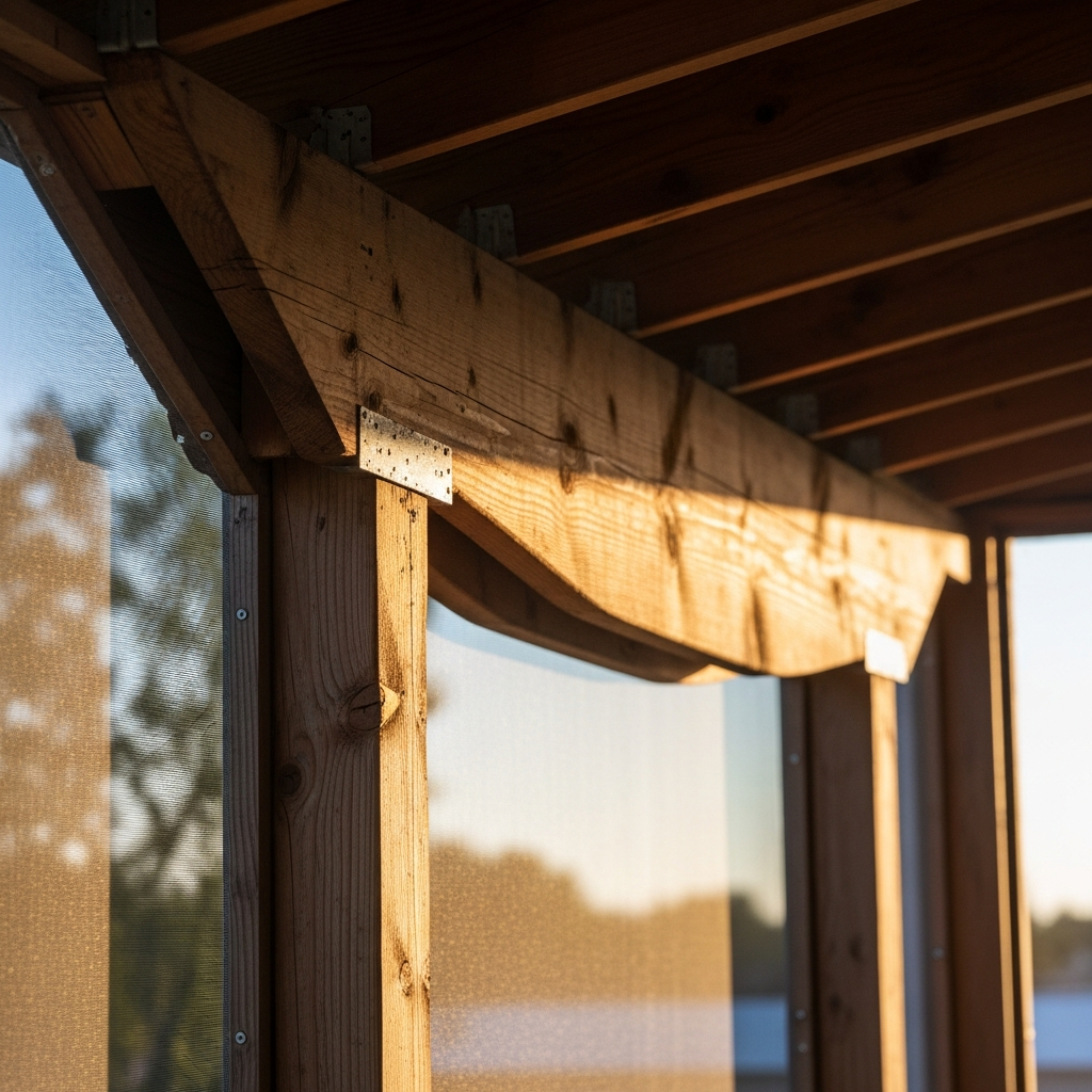 Craftsman Porch Beam Sagging Under Roof Load Fix