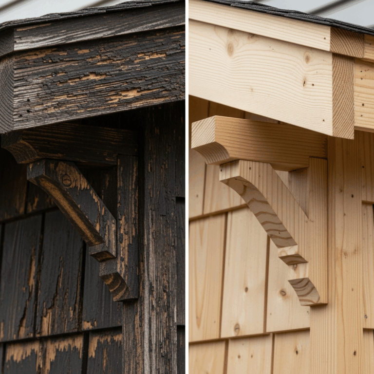 Craftsman Porch Fascia Board Rotting How to Replace